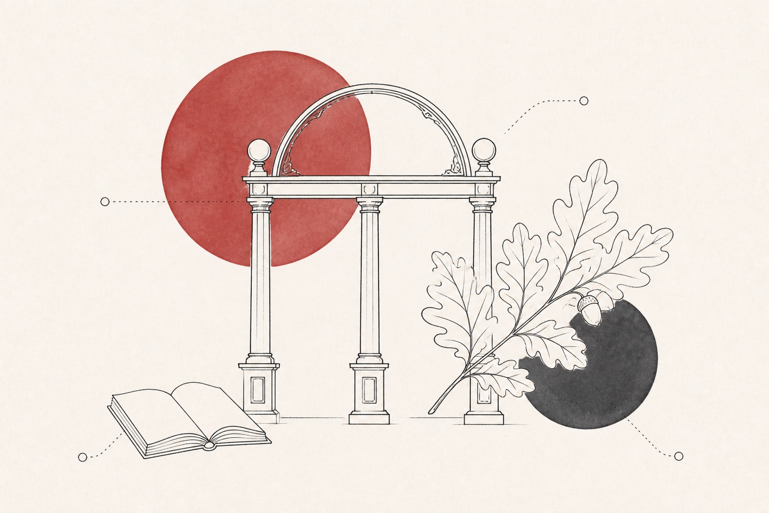 University of Georgia illustrated campus cover