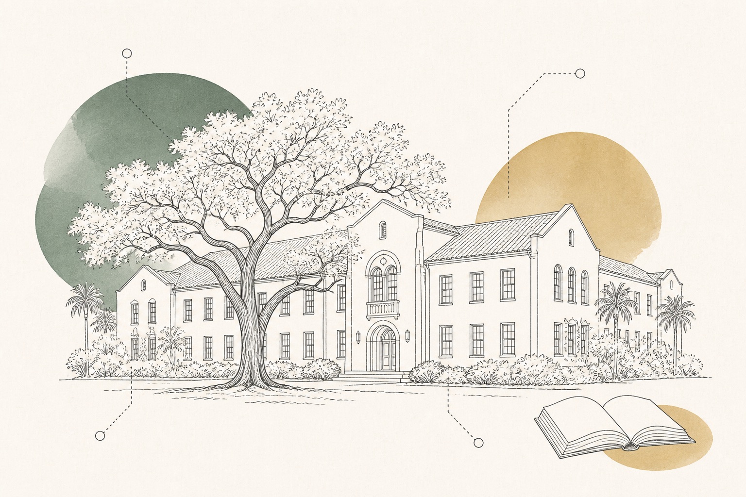 University of South Florida illustrated campus cover